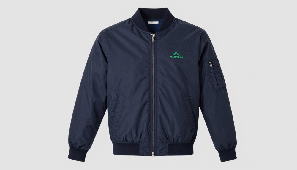 Jaket bomber custom dengan logo untuk seragam perusahaan dan komunitas
